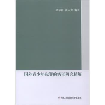 国外青少年犯罪的实证研究精解 梁德阔,徐大慰【放心选购】
