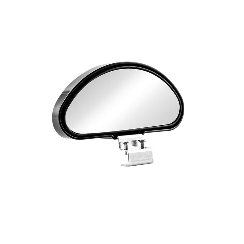 康赟【精选百货】教练车辅助后视镜广角小圆镜凸面大视野盲区镜汽车高 11.5CM镜片银色单只装辅助镜金属