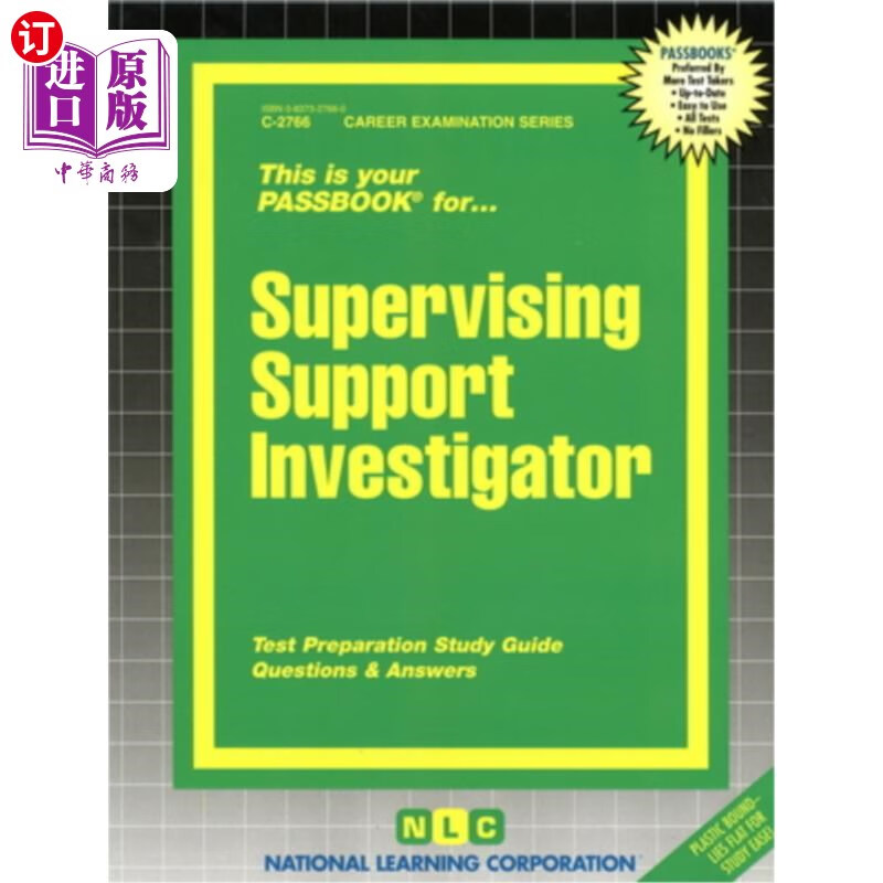 海外直订supervising support investigator: passbooks study guide