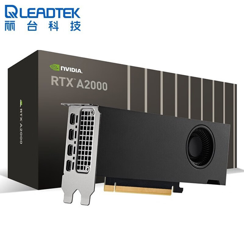 丽台（LEADTEK） NVIDIA RTX GDDR6 AI深度学习显卡 RTX A2000 6G（Mini DP*4）