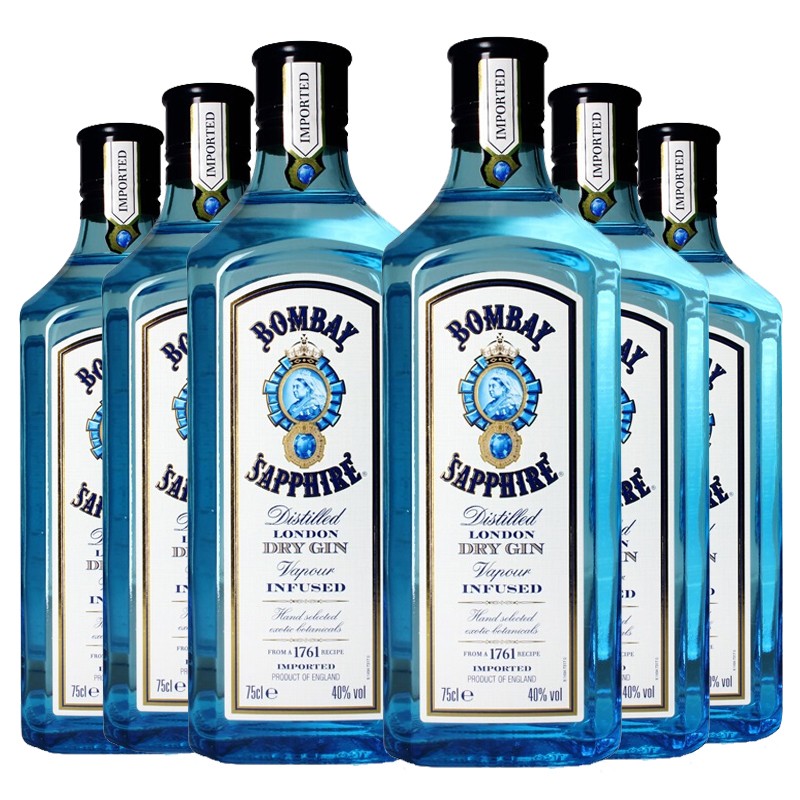 古贝塔孟买蓝宝石金酒 毡酒 琴酒 bombay sapphire gin杜松子酒 洋酒