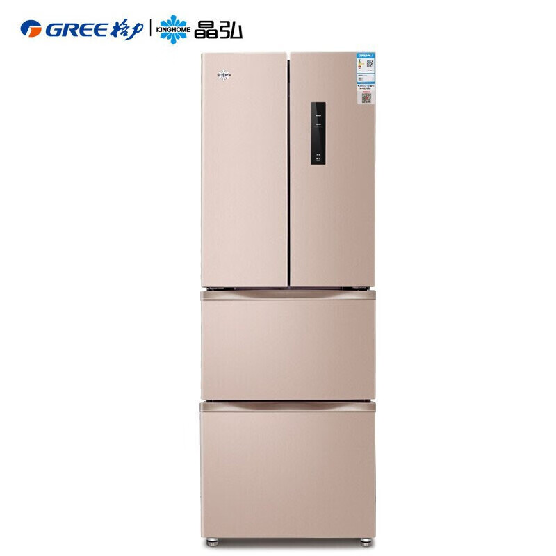 格力（GREE）格力（GREE）晶弘303升变频风冷无霜多门电冰箱-33°深冻锁鲜智能独立调湿离子净味 BCD-303WIPQCL（玫瑰金）