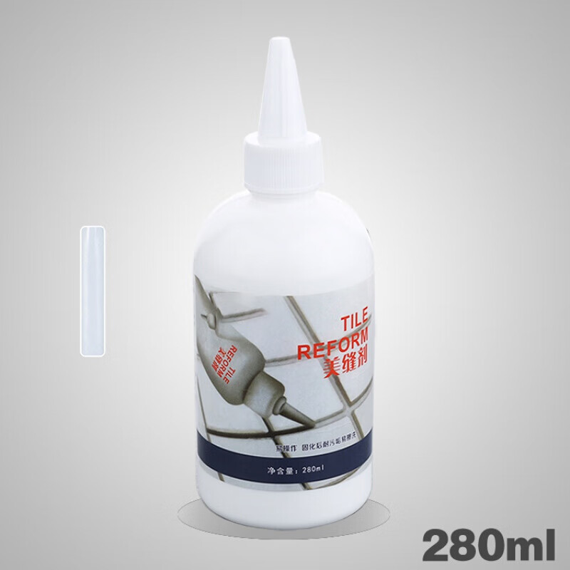 瓷砖美缝剂地砖防水防霉补缝勾缝剂墙面地板砖填缝剂胶白色 大瓶白色