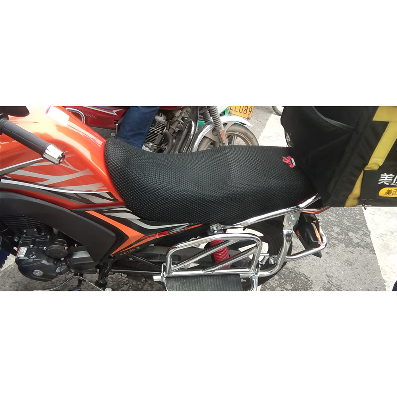 夏天启源适用厦杏三阳野狼150摩托车坐垫套加厚网状防晒隔热透气座套