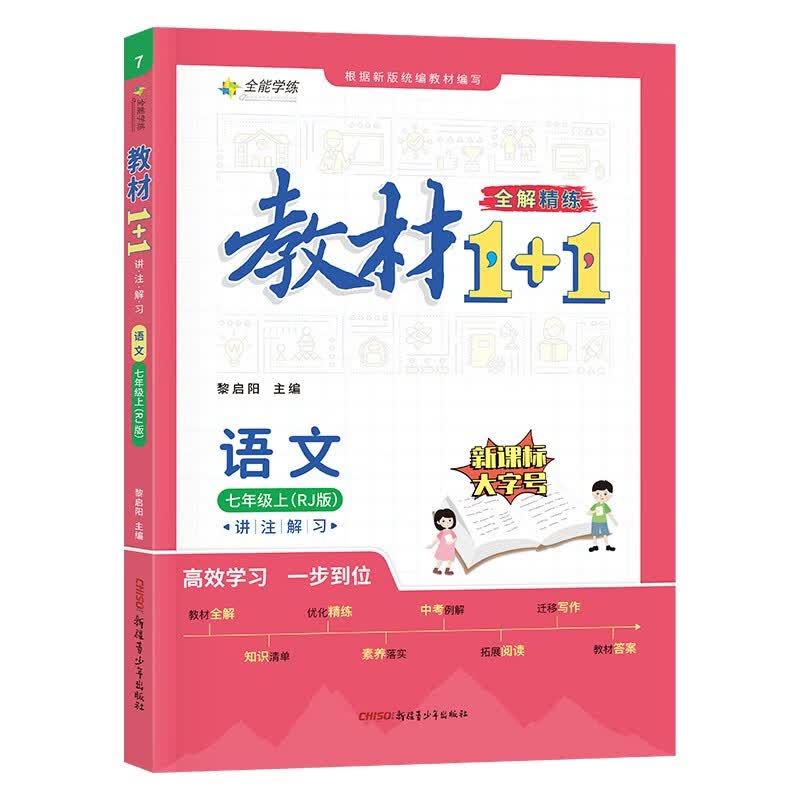 教材1+1 语文 七年级上册 人教（RJ版）2023年新版 同步教材 讲练结合怎么看?