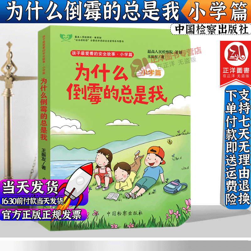 2021新书 为什么倒霉的总是我 小学篇 王振友著 孩子最爱看的法律故事