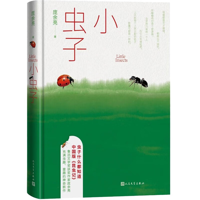 小虫子 庞余亮著（鲁迅文学奖得主新作，小先生续作，中国版昆虫记，李敬泽韩少功毕飞宇及哈利波特系列译者马爱农联合推荐）人民文学出版社