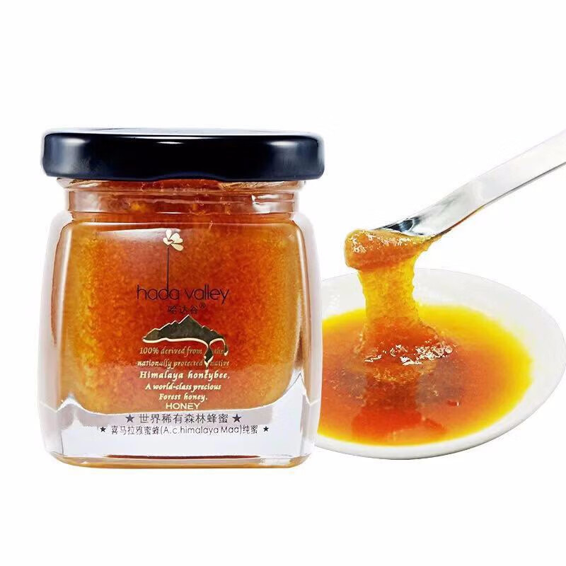哈达谷（Hada Valley）蜂蜜喜马拉雅高原森林纯净百花蜜孕妇儿童适用 天然成熟结晶苦蜜120g