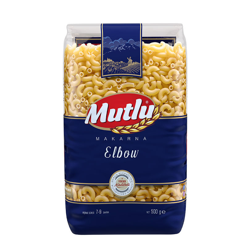 进口通心粉小弯通形速食意大利面500克家用包装意粉 小弯通形500g*2包