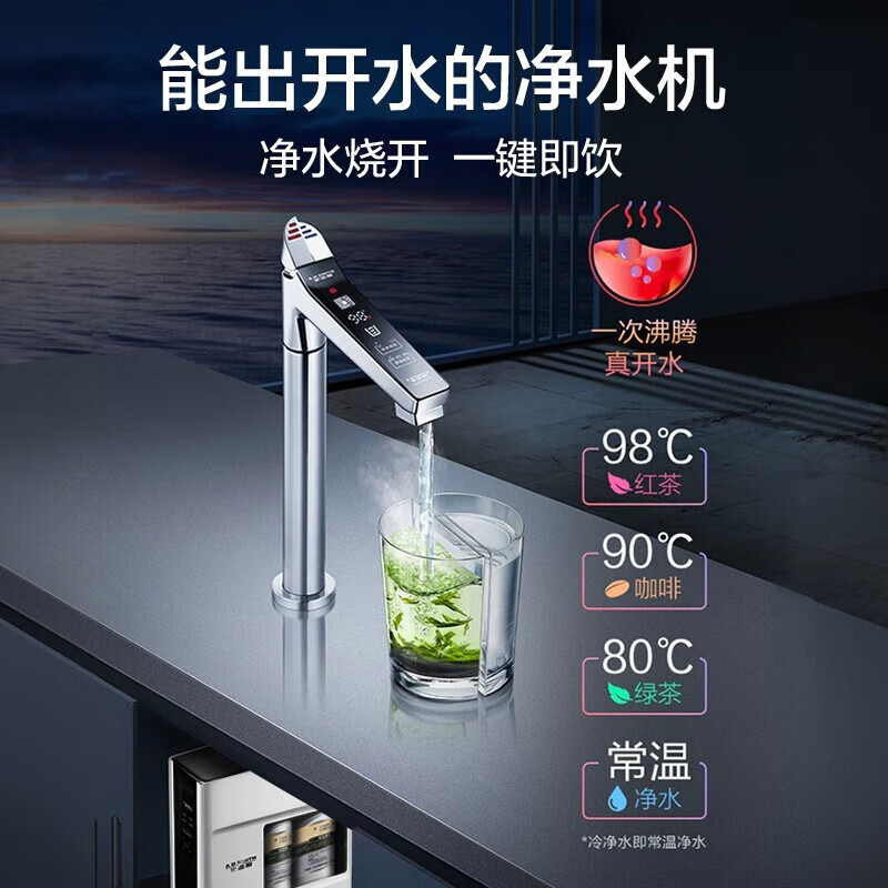 smith)加热厨下净水器家用 反渗透过滤直饮 净热一体热饮机加热净水器