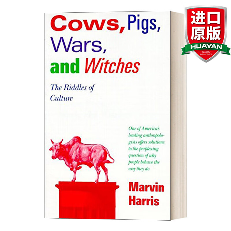 Cows, Pigs, Wars, and Witches 英文原版 母牛·猪·战争·妖巫 人类文化之谜 Marvin Harris 英文版 进口英语原版书籍