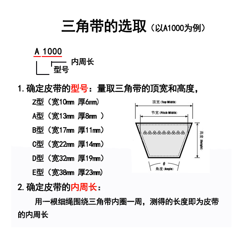 三角窄v带高速耐油spb2008/2020/2028/2035/2040/2050/2060/207 spb