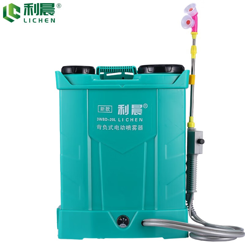 利晨电动喷雾器农用打药机喷壶农药喷雾机高压打药桶背负式小型喷药机