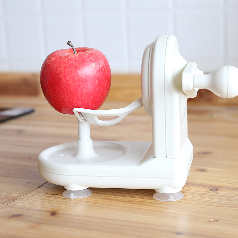 削苹果机多功能手摇削皮神器水果器全自动去皮手动抖音去苹果皮 白色
