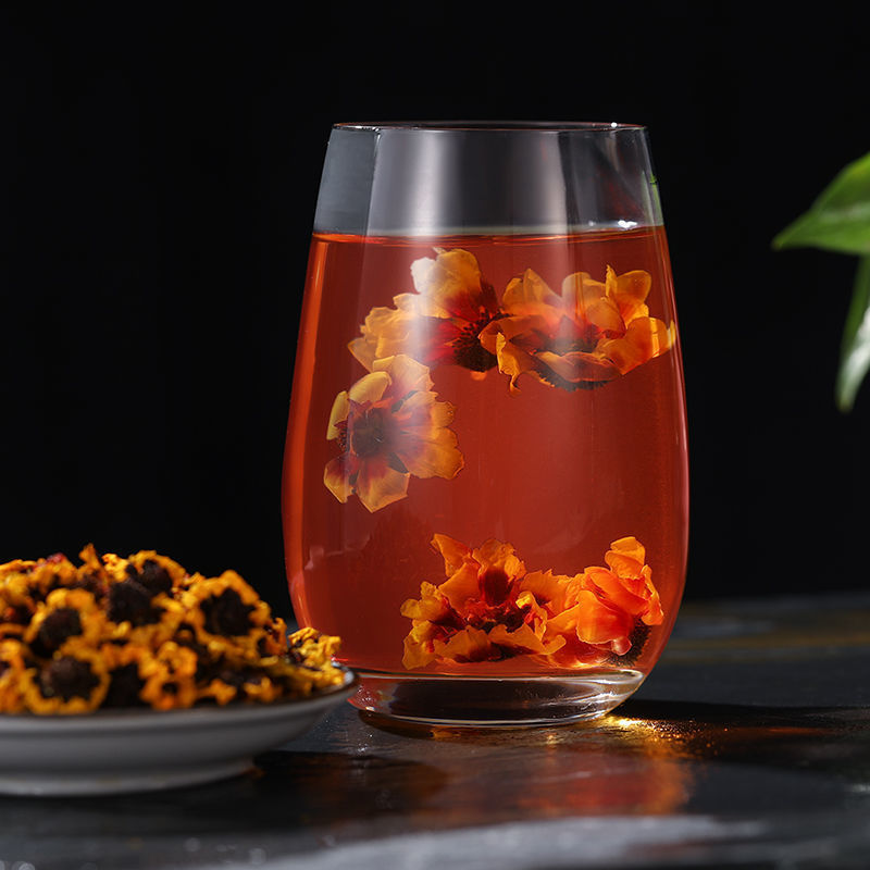 雪菊花茶昆仑雪菊精选天山雪菊茶新疆昆仑雪菊茶血菊胎菊罐装 雪菊