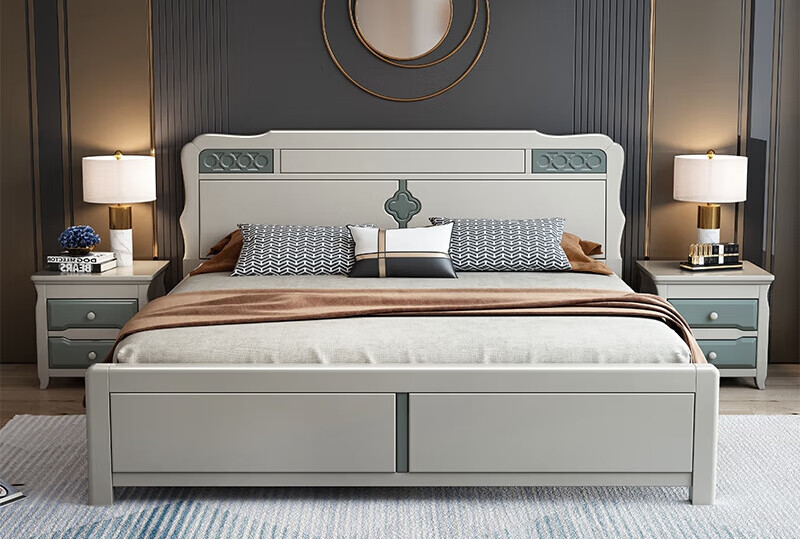 8米主卧室双人床现代简约大床1.