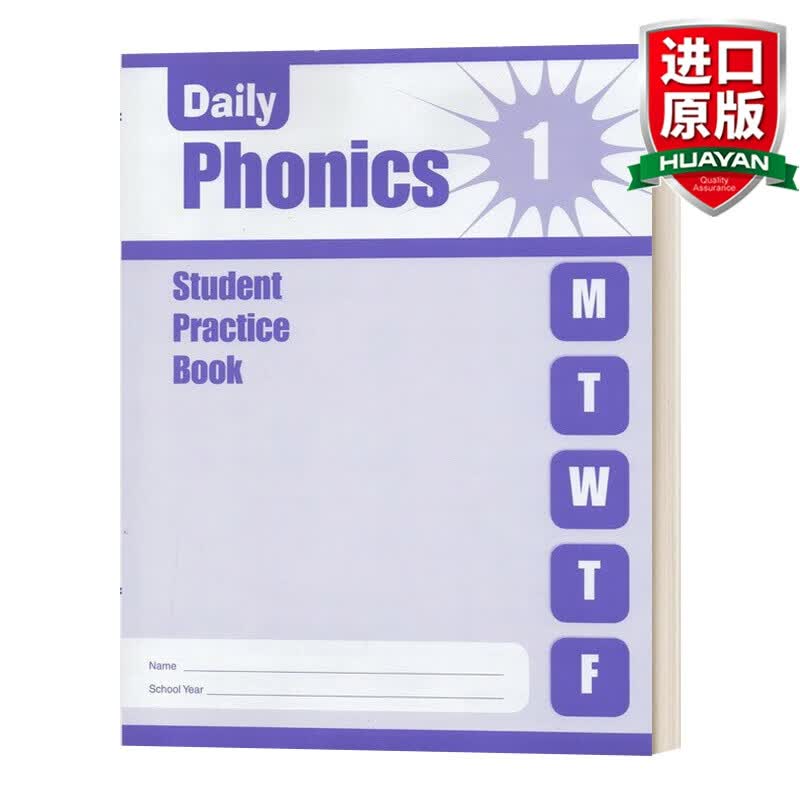 Daily Phonics Grade 1 SE 英文原版 每日练习系列 自然拼读 一年级 无答案作业本 英文版 进口英语原版书籍
