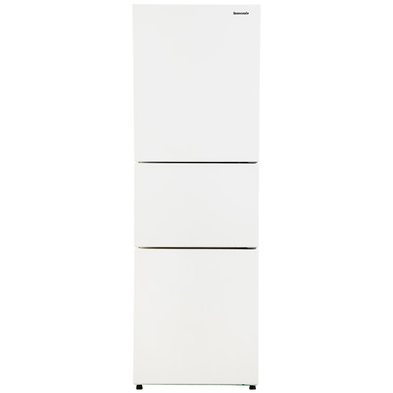 国家补贴：松下 270升家用冰箱三开门超薄嵌入式电冰箱小户型60CM风冷无霜净味NR-EC27WPB-W