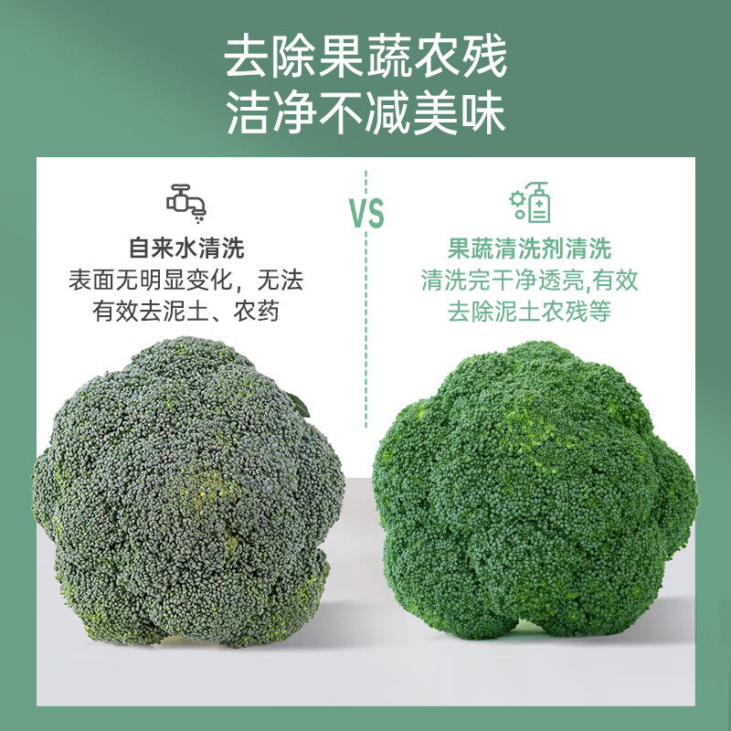 子初 婴儿多效奶瓶果蔬清洗剂奶瓶果蔬清洁泡沫型婴儿奶瓶清洗液 果蔬清洗剂500g+补充装500g1袋