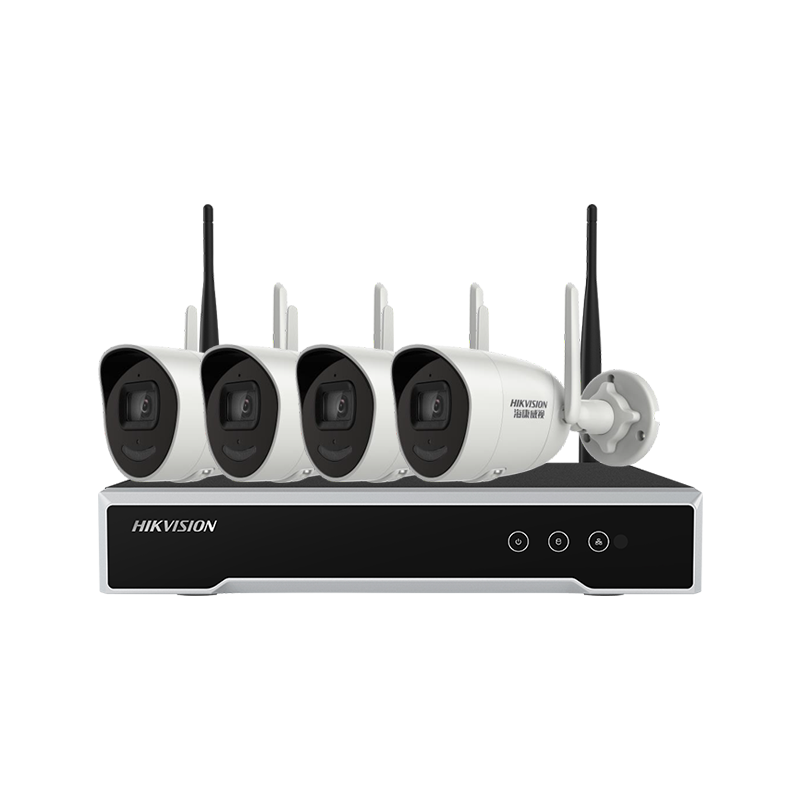 海康威视 200万高清无线监控设备套装4路无硬盘 手机远程 夜视红外 支持WIFI K22H-IW