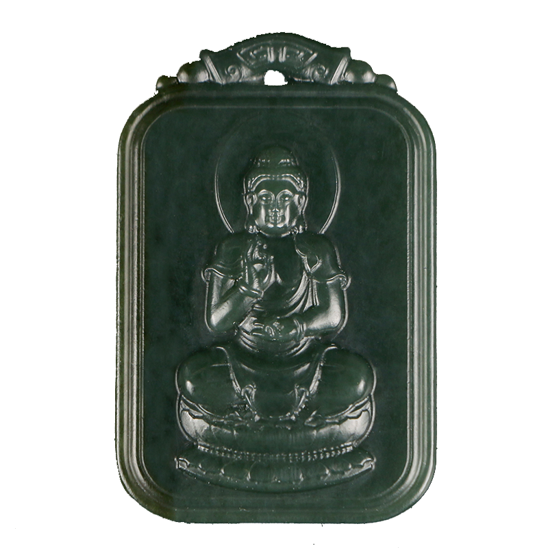 玉緣和田玉青玉八大本命生肖守護(hù)神佛像男女款玉吊墜揚(yáng)州玉器廠 生肖鼠 千手觀音