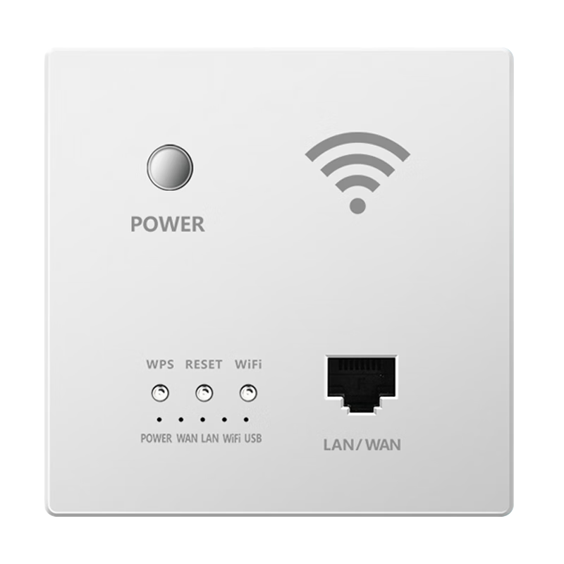 �Ҷ���JIAEN��Ƕ��ʽ86��ǽ��wifi����·����POE����apǧ������ȫ��WIFI��� 220V�����ɫ��׼��300M