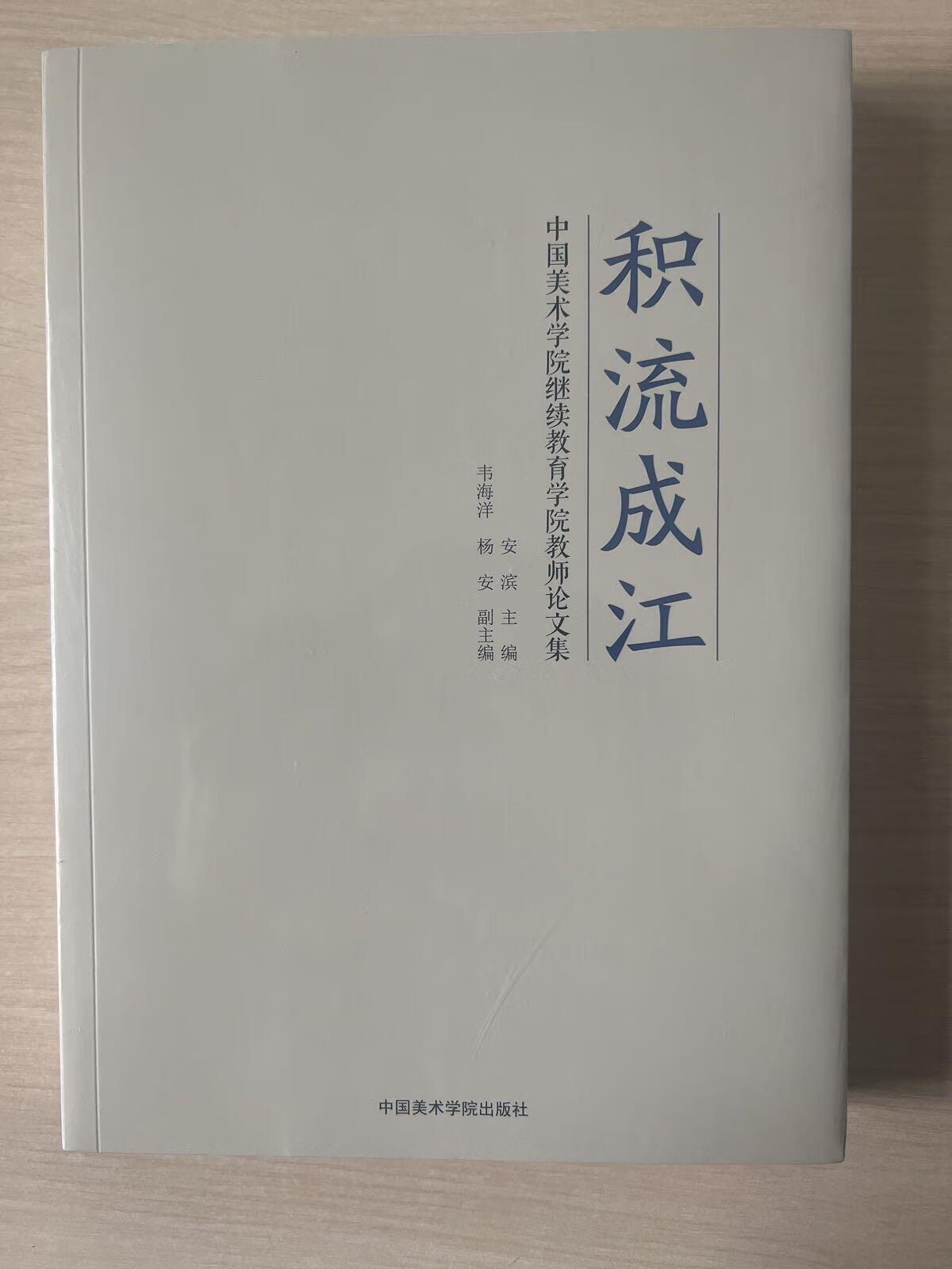 [二手9成新]积流成江 中国美术学院继续教育学院教师论文集(全新未