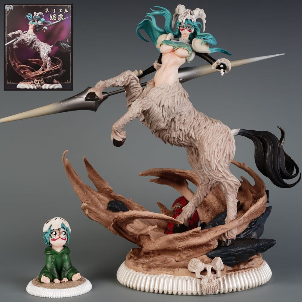 veigar妮露手办 黑珍珠 斩魄刀 十刃死神 羚骑士带小妮露 动漫模型