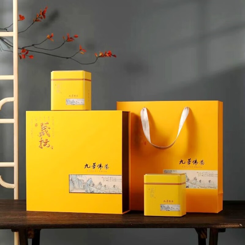 九华佛茶2024年新茶闵园毛峰 黄石溪九华山云雾茶叶500克礼盒包装