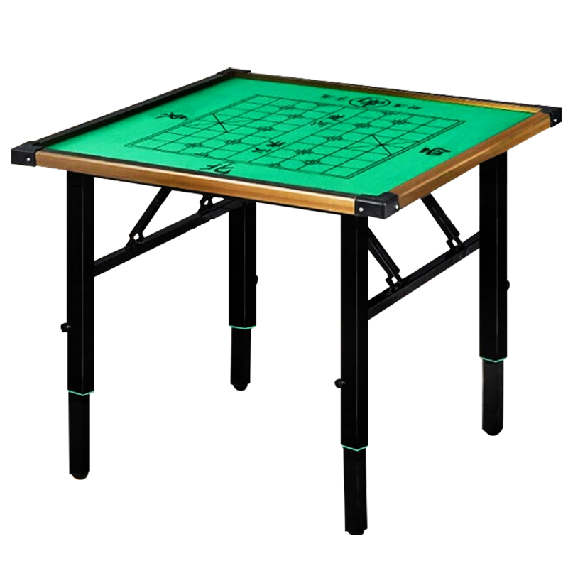 华圣麻将桌象棋桌折叠便捷桌静音家用高档升降桌铝合金90*90麻将桌