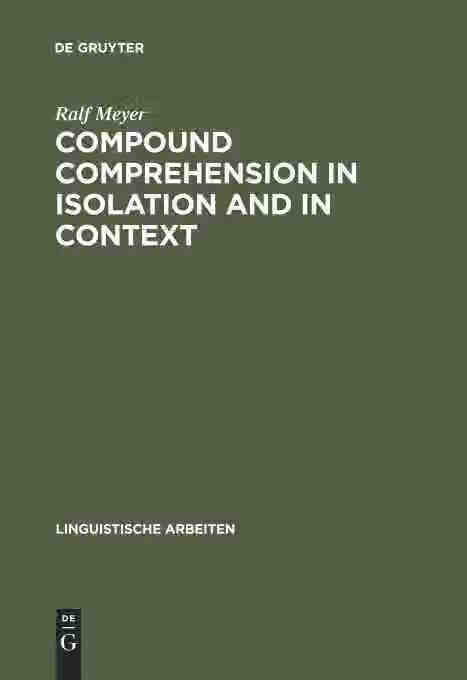 预售 按需印刷 compound comprehension in isolation and in context