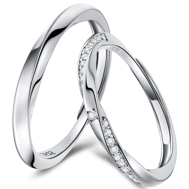 Fanci范琦莫比烏斯系列共度愛河情侶戒指對(duì)戒生日表白情人節(jié)禮物送女友