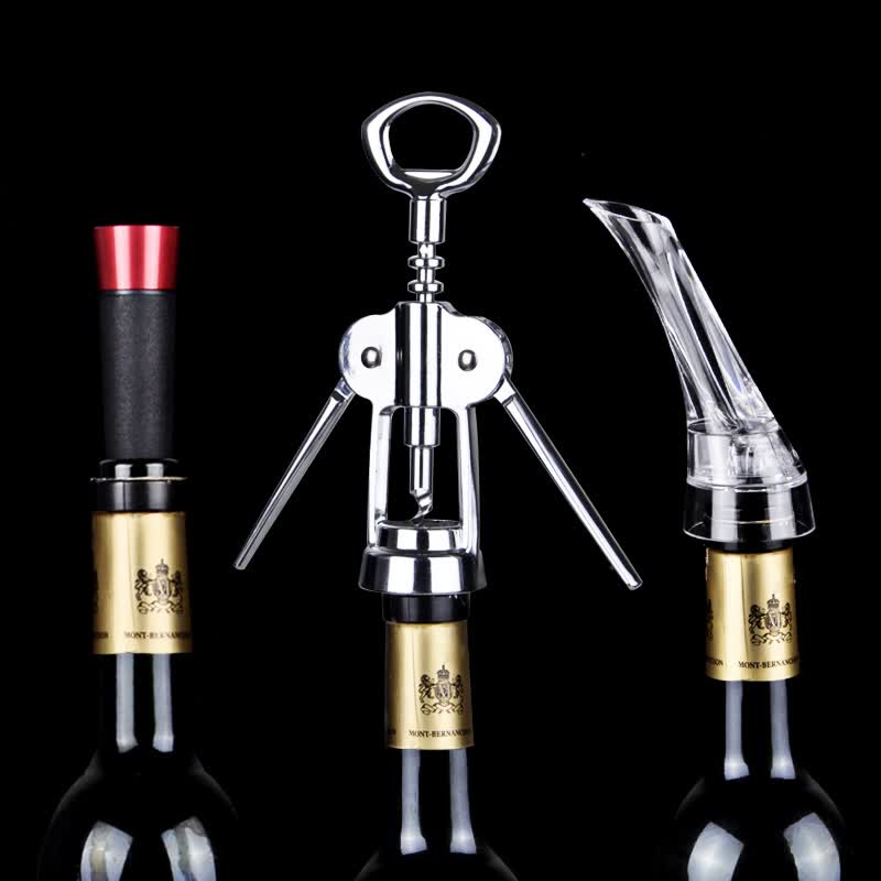 抽真空红酒塞子瓶塞保鲜塞 开瓶器 醒酒器 抽真空酒塞三件套 红酒酒具