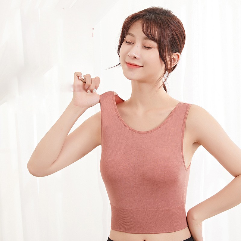 八爪蜘蛛u型美背文胸无钢圈吊带内搭打底小背心女胸罩学生抹胸运动