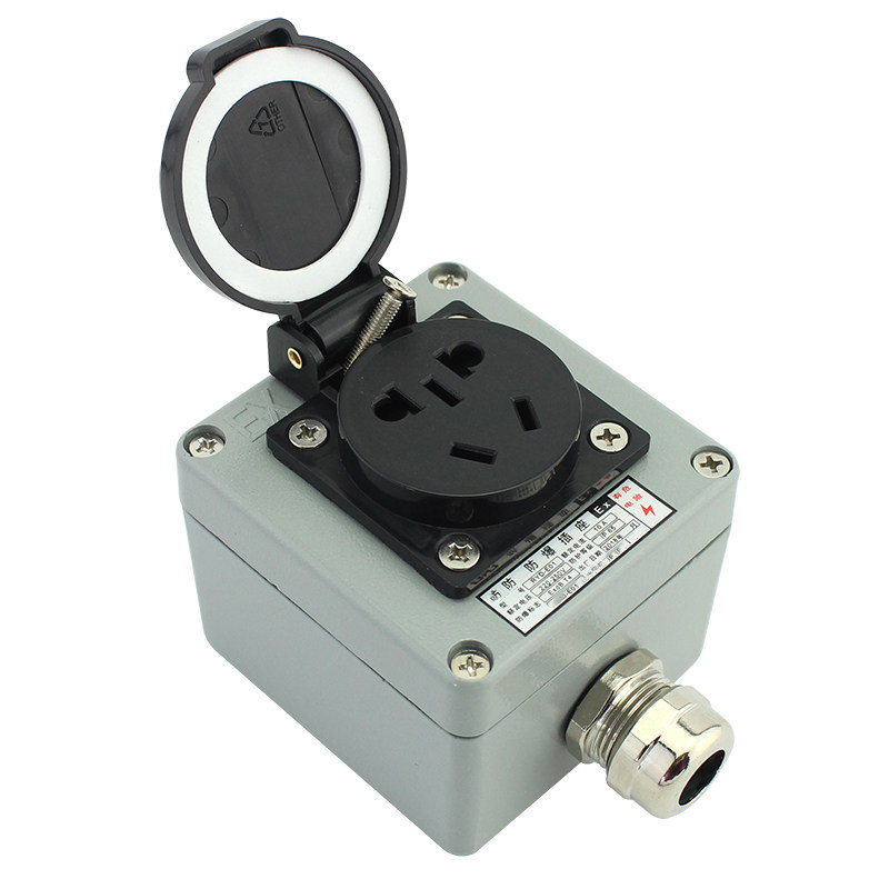 接线板220v工业16a墙壁插排380v防水五孔 单联5孔插座10a