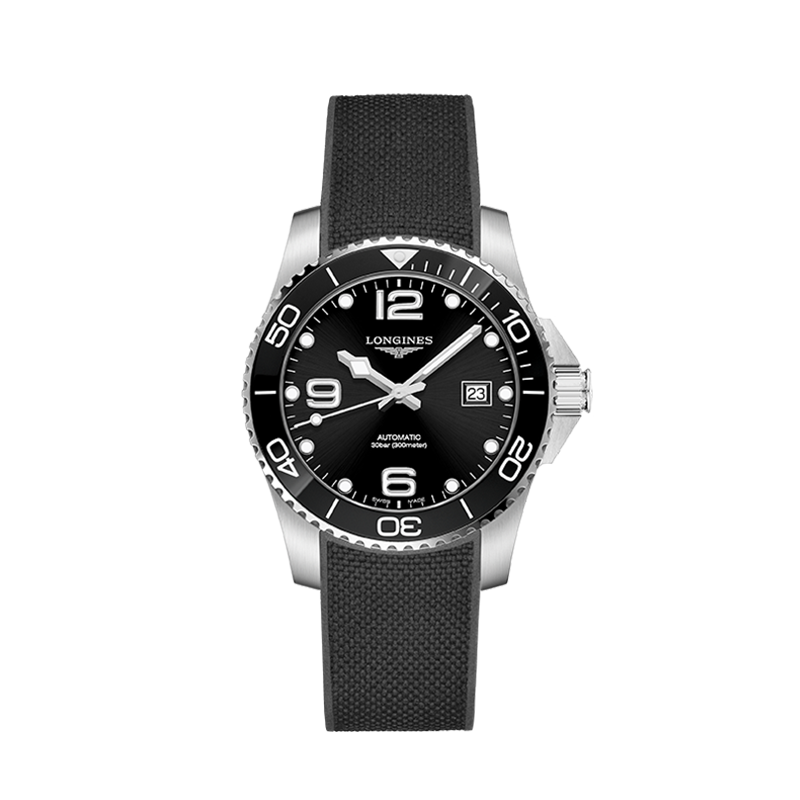浪琴（LONGINES）瑞士手表 康卡斯?jié)撍盗?機械橡膠男表L37814569