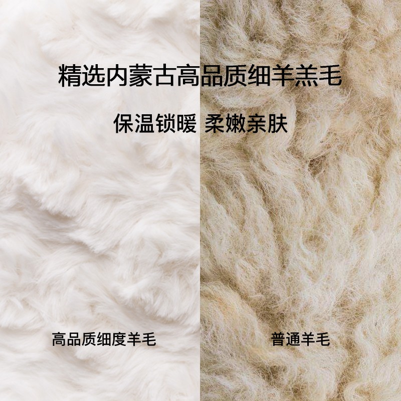 牧尔西 （MOERCIAN）纯羊毛女士围巾女披肩生日礼物秋冬季百搭围巾加厚围脖女妈妈礼物 驼格