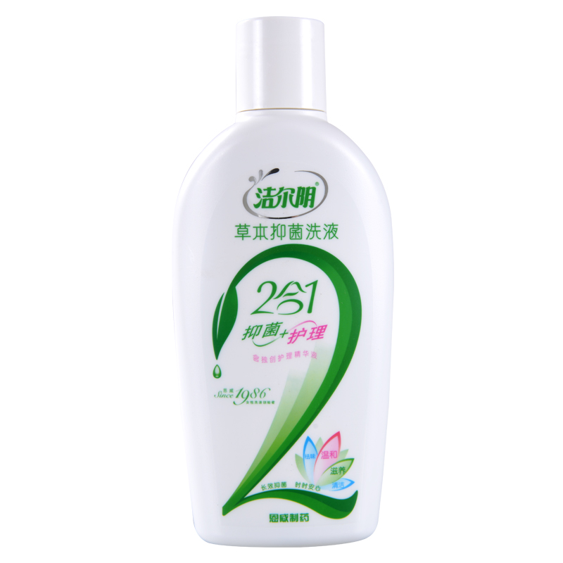 洁尔阴草本抑菌洗液280ml女性私处护理液清凉私密保养私处清洁男女日常卫生护理 标准装