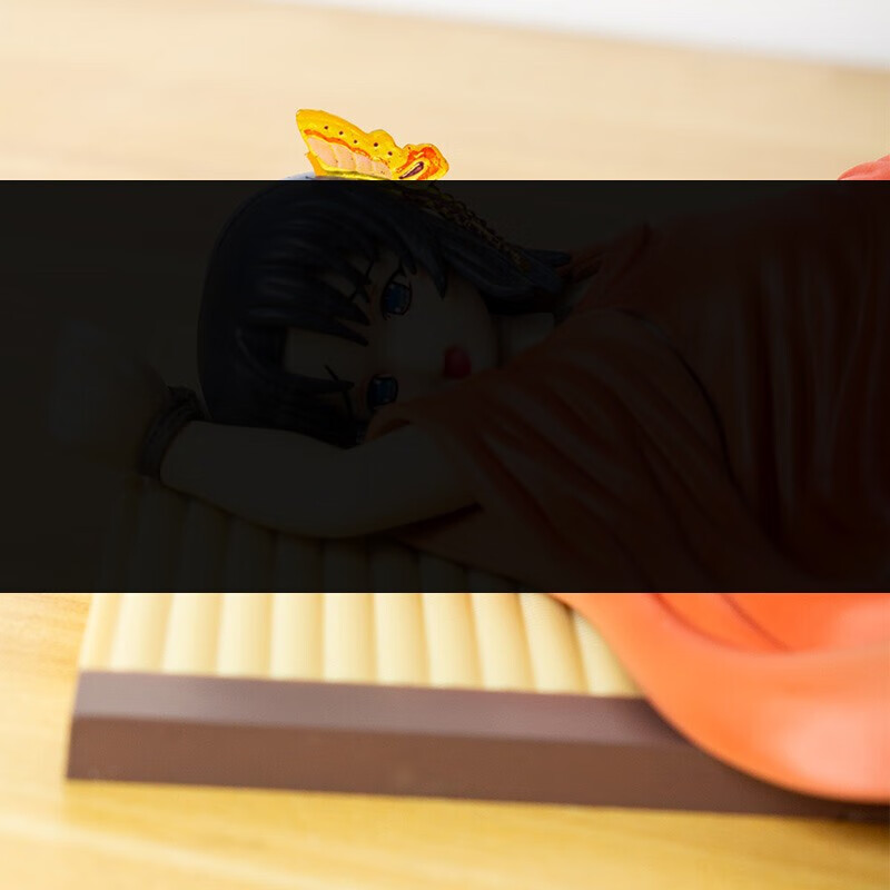 古仕龙蝶之梦蝶子手办二次元美少女趴姿配道具带狗红色10周年纪念摆件