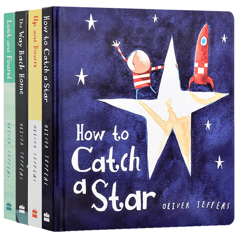 oliver jeffers智慧小孩纸板书4册 英文原版子绘本 lost and found