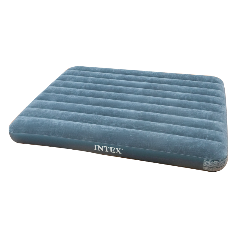 INTEX 64734双人加大线拉充气床垫 家居露营气垫床 户外防潮垫 家用空气床午休躺椅单双人折叠床152*203*25cm