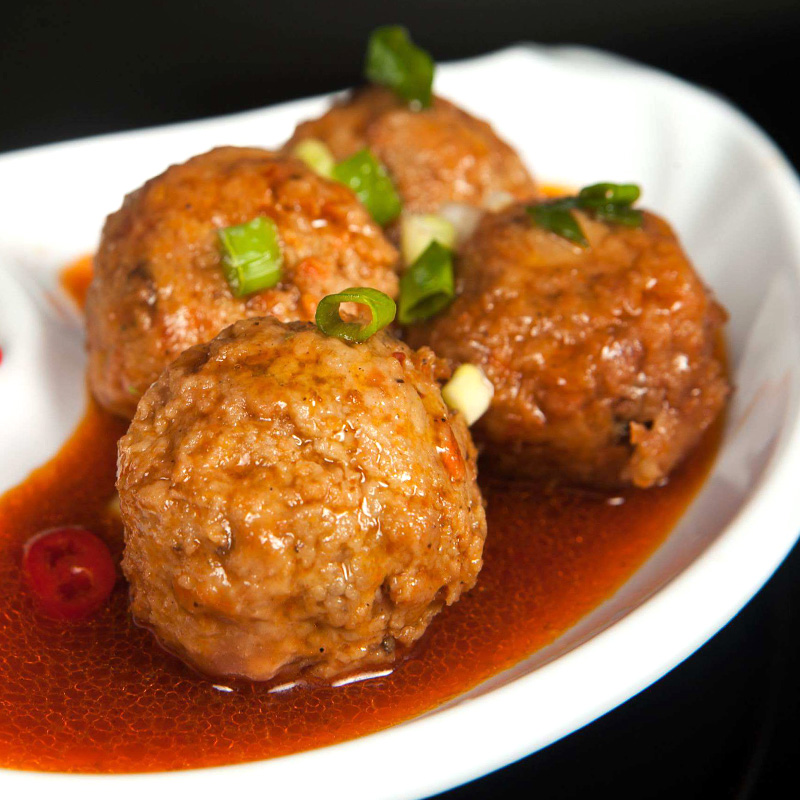 扬州特产口缘手工狮子头虾仁马蹄肉圆肉丸无淀粉 狮子头240g/(原味