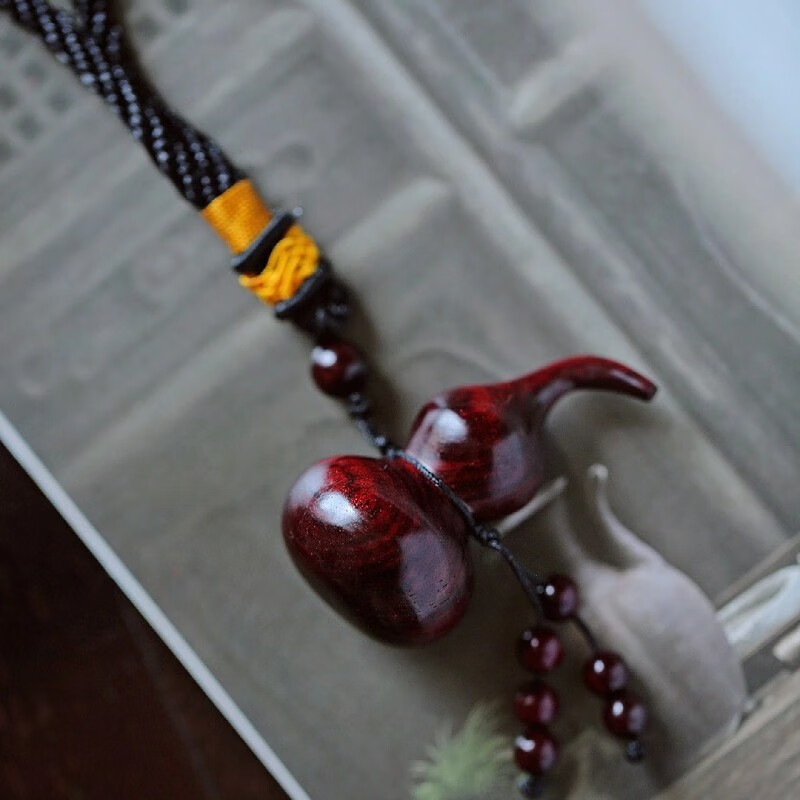 nvkn施华洛落世奇正宗印度葫芦手把件男士随身把玩物件汽车 红色 中号