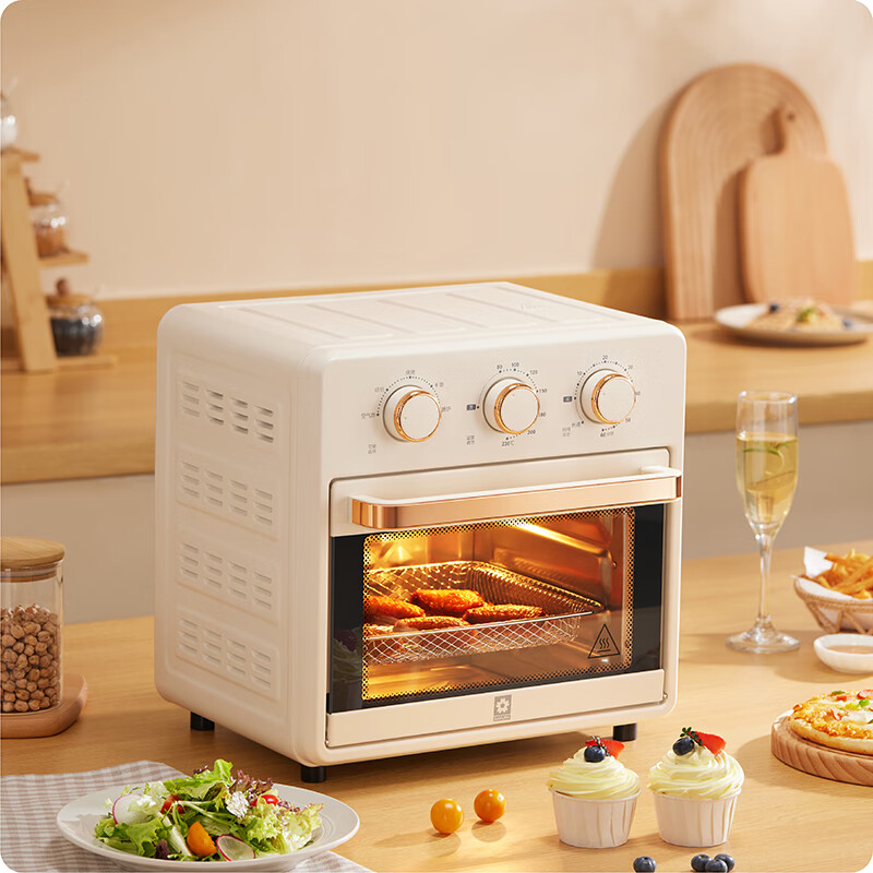 樱花 sakura空气炸烤箱 一体机360循环热风/高效脱脂 可视窗口不用翻