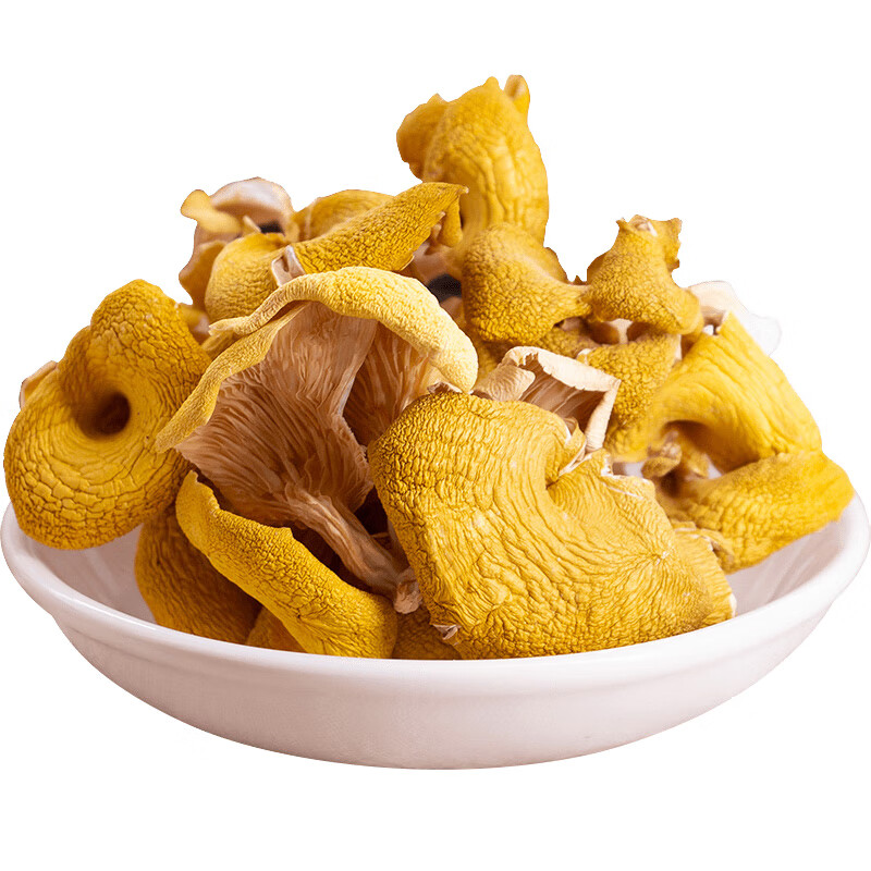 禾澹鸡油菌干货云南特产榆黄菇鸡油黄金菇菌菇干蘑菇黄丝菌煲汤料200g
