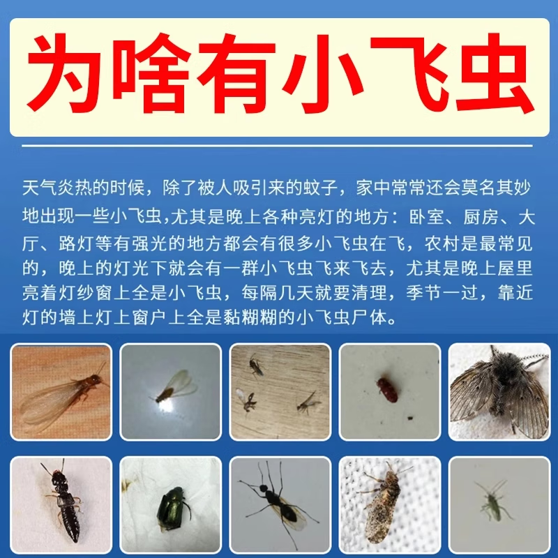 夜薰安蛾蚋杀虫剂小飞虫杀虫剂蛾蠓一闻死下水道去除小飞虫室内驱虫熏香 3盒 【买2送1】艾草不伤人
