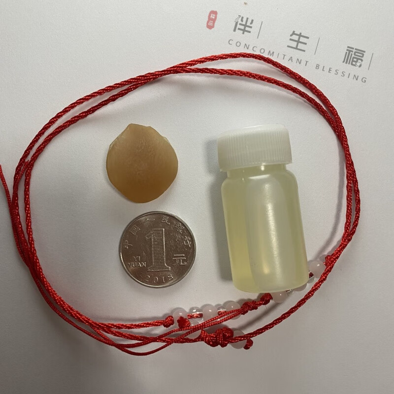 伴生福 青鱼石原石 鱼惊石青鱼喉骨 吊坠手链饰品打孔 原石3克以下 无