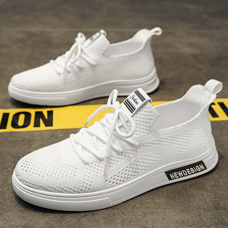 盛绾网布鞋男夏季透气薄款镂空网面运动板鞋百搭男士小白休闲网鞋轻便