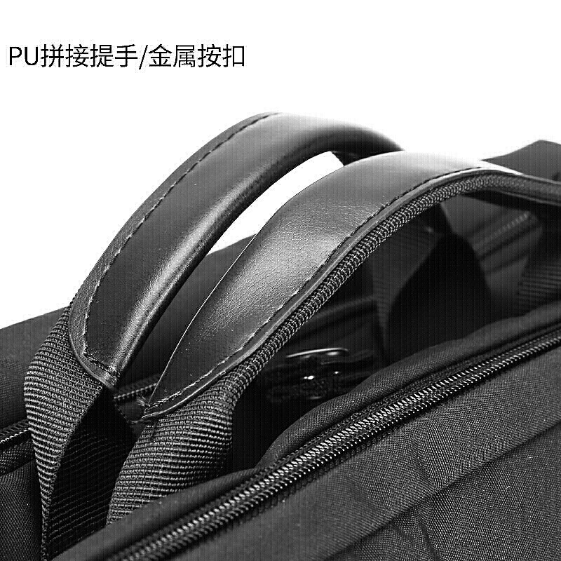 乐上(LEXON)商务笔记本电脑包双肩包男15.6英寸多功能斜挎包三用手提公文包 LNE1629 黑色