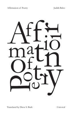 预订 affirmation of poetry